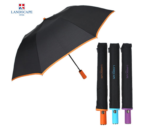 랜드스케이프 2단 컬러바이어스 우산 (자동)