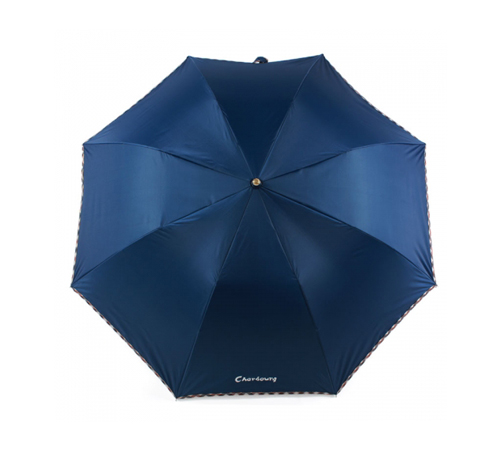 쉘브르 2단 체크바이어스 우산 (자동)