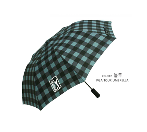 PGA 2단 자동 체스블루 우산