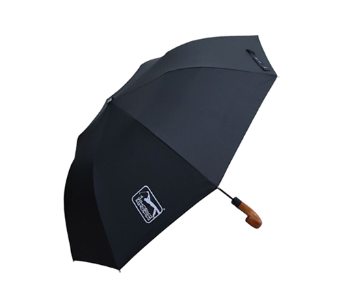 PGA 2단자동 블랙우드핸들 우산