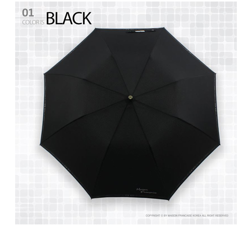 메종프랑세즈 2단 로고패턴 방풍화이바 우산