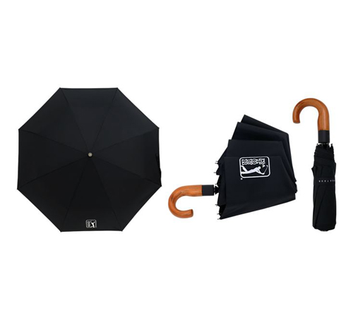 PGA 3단자동 블랙우드핸들 우산