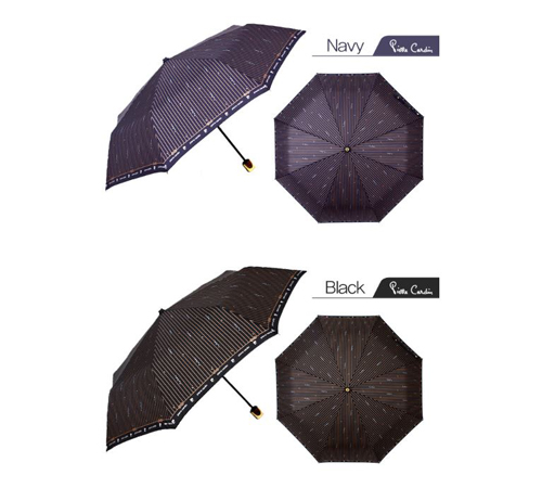 피에르가르뎅 3단 수동 마린스트라이프 우산