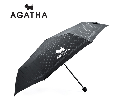 아가타 로고플레이엠보 3단 수동 우산