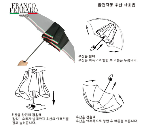 프랑코페라로 3단 임팩트 완전자동 우산