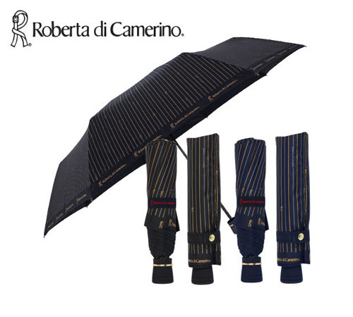 로베르타 3단 스트라이프 우산 (수동)