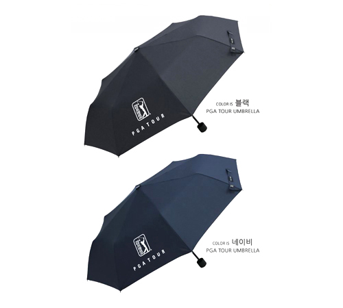 PGA 3단수동 무지 우산
